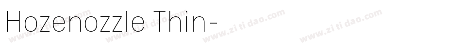 Hozenozzle Thin字体转换